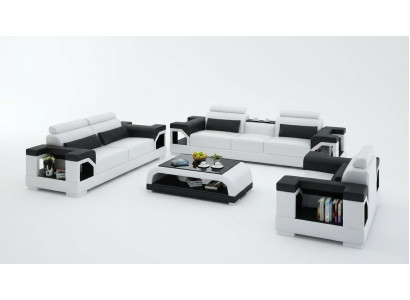 Leather sofa couch sofa set 3+1+1 seater set design modern sofa
