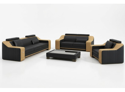 Leather sofa couch living area 3+2+1 seater set modern sofa sets new