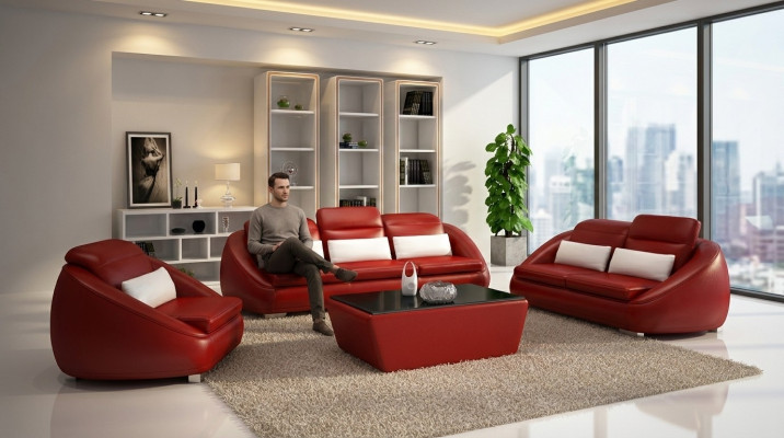 Sofa Set 3+2+1 Seater Modern Set Design Sofa Upholstered Couches Couch