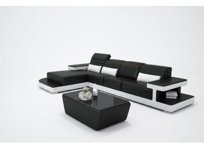 Leather Modern Couch Living Landscape Decor Leather Sofa Sofa Set Sofa L-Shape