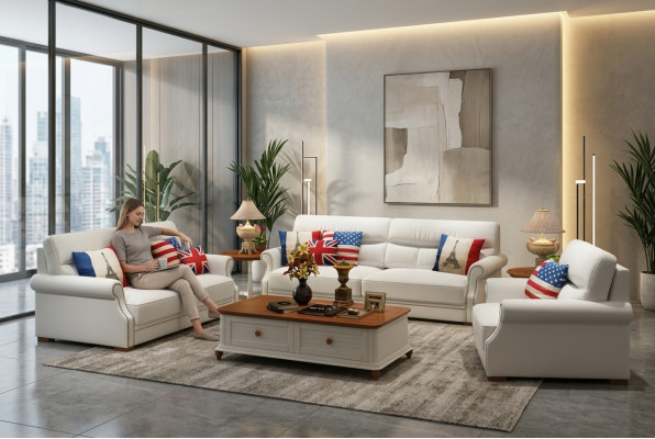 Modern 3+2+1 Seater Sofa Set Design Sofa Upholstered Couches Couch
