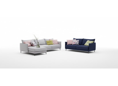 Modern sofa corner unit L-shaped upholstered seat corner couch suite textile