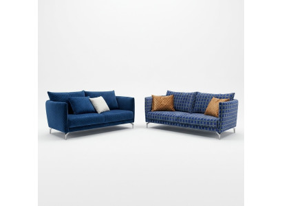 Design upholstery luxury seating sofa couch fabric sofa 2-seater new