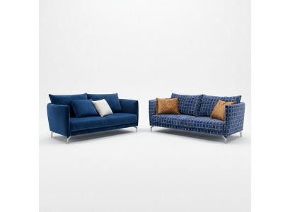 Design upholstery luxury seating sofa couch fabric sofa 2-seater new