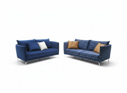 Design Upholstery Luxury Seat Sofa Couch Textile Sofa 3-Seater Fabric Three-Seater Velvet