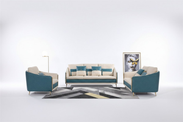 Sofa set 3+1+1 seater set sofa upholstered couch leather upholstery suite.