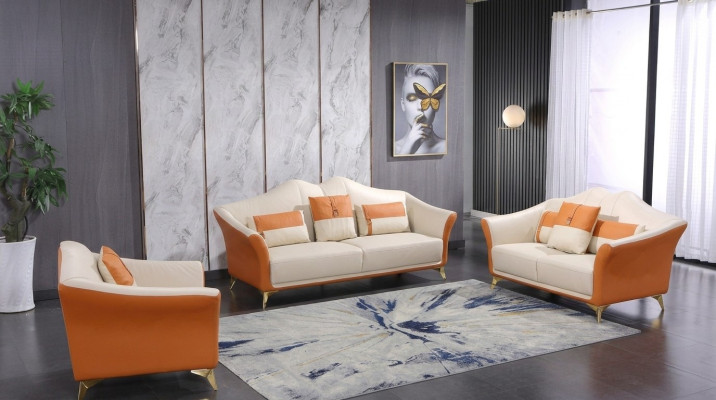 Sofa Upholstery Leather Couch Seat Complete Set Modern Suite 3+2+1 Seater