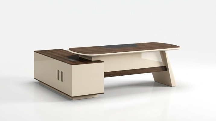 Office furniture desk tables executive desk + filing cabinet shelf 2-piece set.