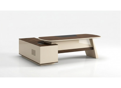 Office furniture desk tables executive desk + filing cabinet shelf 2-piece set.