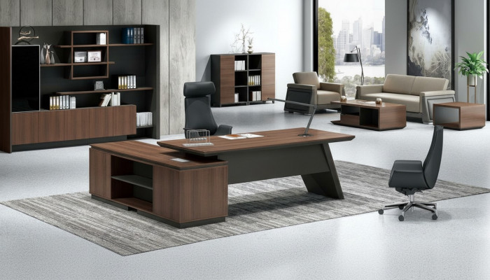 Luxurious computer desk and document storage cabinet