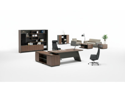 Luxurious computer desk and document storage cabinet