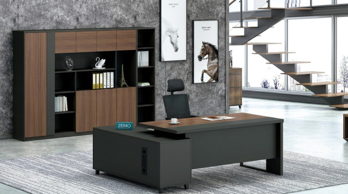 Corner desk work writing office table luxury class designer furniture