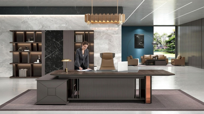 Corner desk office furnishings executive room furniture design desks