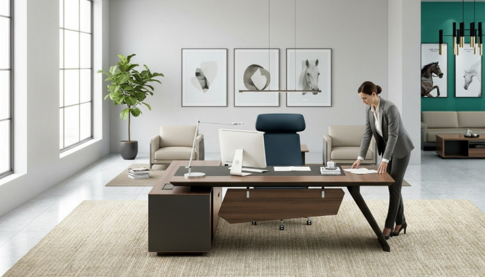 Home office desk office furniture table with drawers study
