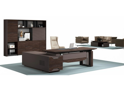 Desk corner desk office furniture table filing cabinet cabinet 2-piece.