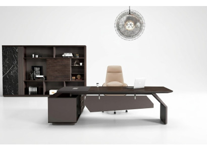 Office furniture 2-piece set desk tables executive table file cabinet