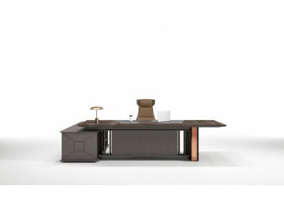 Desk table office furnishing work table office cabinet 2-piece.