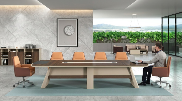 Conference table table meeting meeting table tables 6 chairs 7-piece set