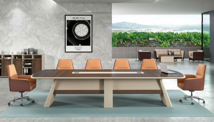 Conference table table meeting meeting table tables 6 chairs 7-piece set