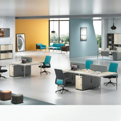 Furniture, furnishings, equipment, table, call center, 4 workstations, desk