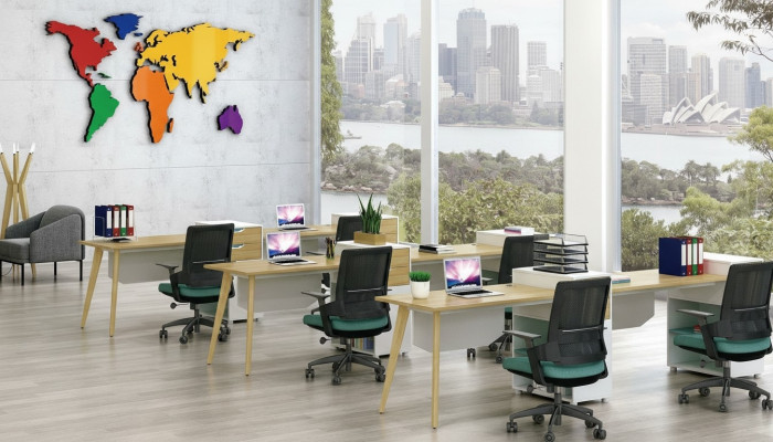 Desk office furniture fixtures tables call center 1 workstation desk