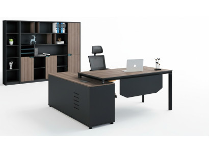 Desk with shelf home office furniture decor desk