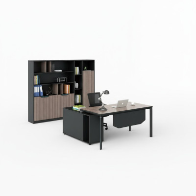 Home office desk with shelf office furniture desk