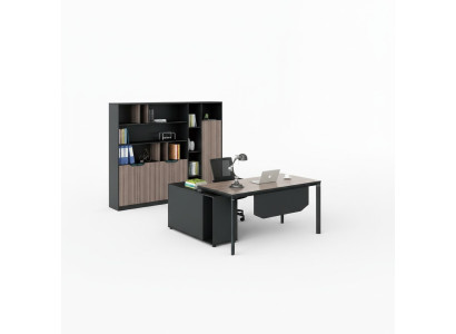 Home office desk with shelf office furniture desk
