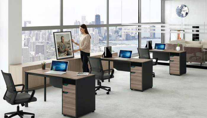 Desk luxury executive table wood tables computer table furniture wood