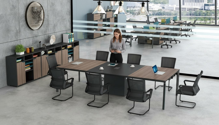 Conference table office cable channel network tables meeting table