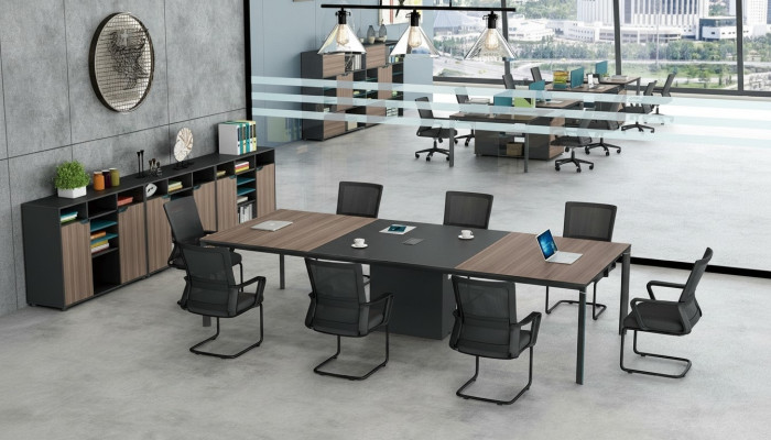 Conference table office cable channel network tables meeting table