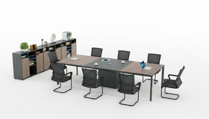 Conference table office cable channel network tables meeting table