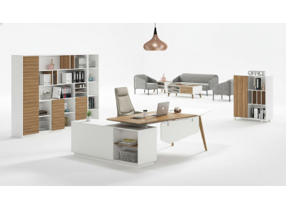 Corner desk work writing office table luxury designer class furniture