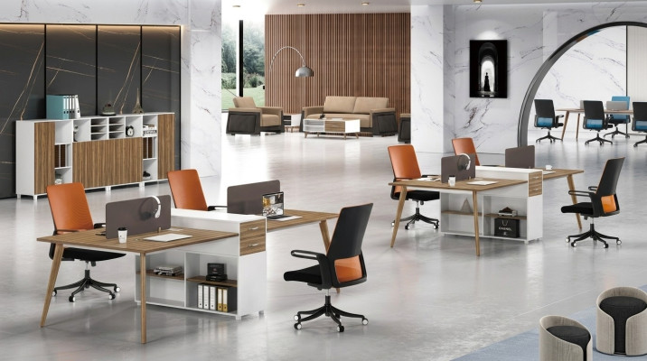 Office furniture furnishings tables table desk call center wood