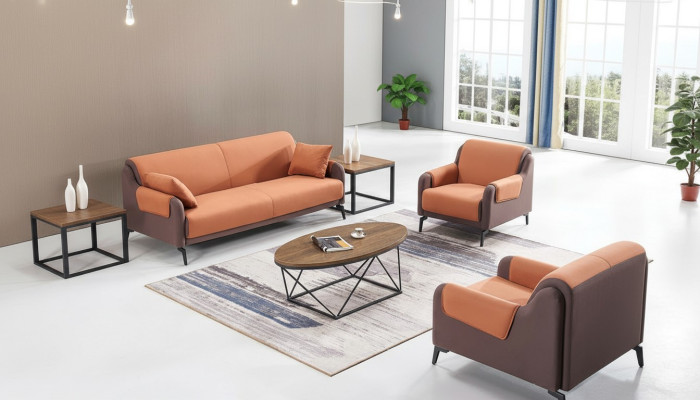 Sofa Couch Upholstery Fabric Couches Upholstery Set 3+1+1 Seats Office Furniture