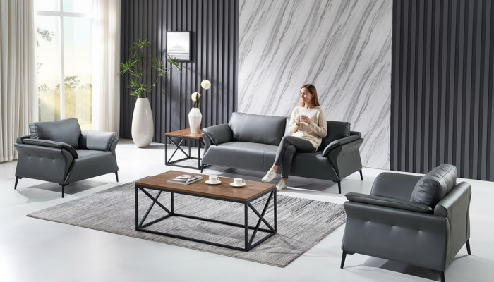 Sofa Couch Upholstery Suite Seating Sofas Couches 3+1+1 Seater Office Furnishing New