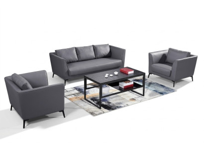 Leather sofa set 3+1+1 seater set upholstery sofa couch designer sofa
