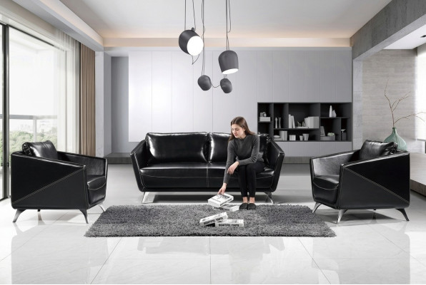 Sofa set 3+1+1 seater leather sofa couch living room suite design modern