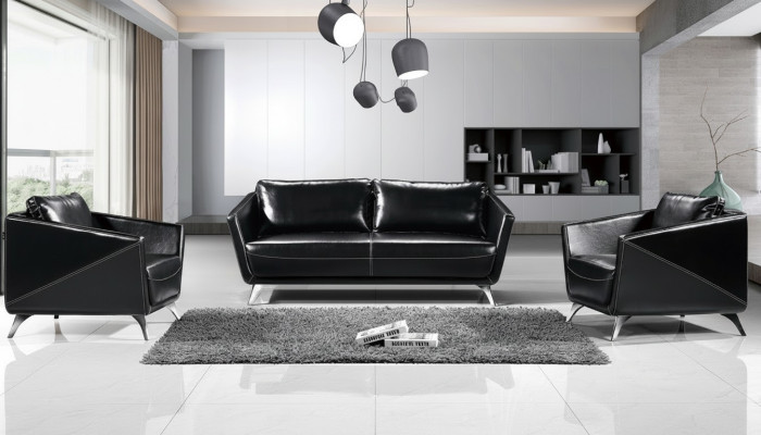 Sofa set 3+1+1 seater leather sofa couch living room suite design modern