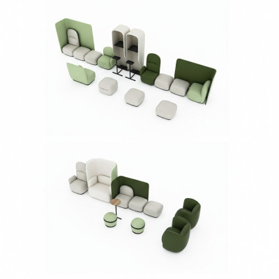 Armchair Waiting Room Set Upholstery Suite Law Office Practice Hotel Office