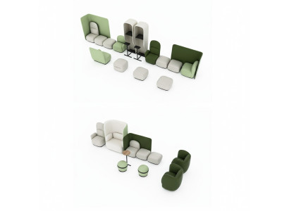 Armchair Waiting Room Set Upholstery Suite Law Office Practice Hotel Office