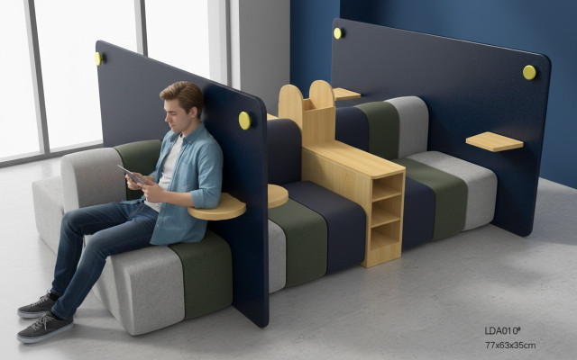 Waiting room furniture seating suite hotel office law firm practice furnishings textile new
