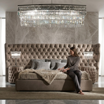 Bed Pillow Luxury Double Beds Bedroom Textile Chesterfield King Size