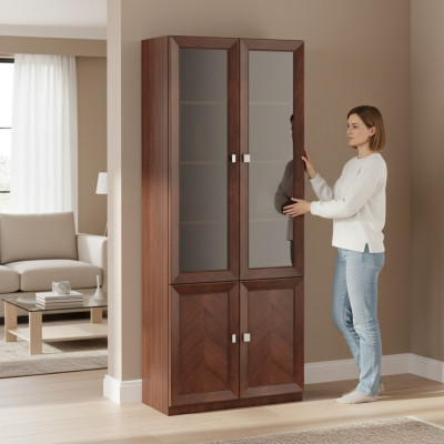 Cabinet wooden cabinet bookcase chest of drawers office wall system shelf furniture cabinets