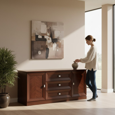 Designer RTV TV cabinet side low board cupboard living room shelf luxury