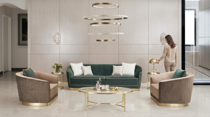 Classic living room sofa set couch seating group upholstered groups sofa