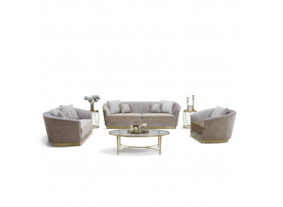 Sofa set 3+2+1 fabric sofa couch seat textile fabric upholstery group leather