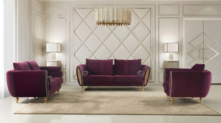 Designer sofa set 3+2+1 seater couch upholstery suite living room