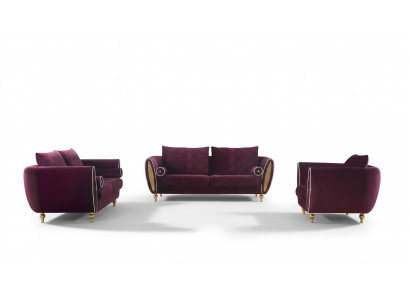 Designer sofa set 3+2+1 seater couch upholstery suite living room
