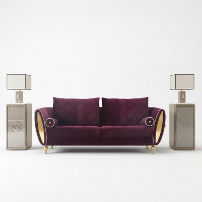 Sofa 3 seater sofas couch upholstery set metal design modern couches